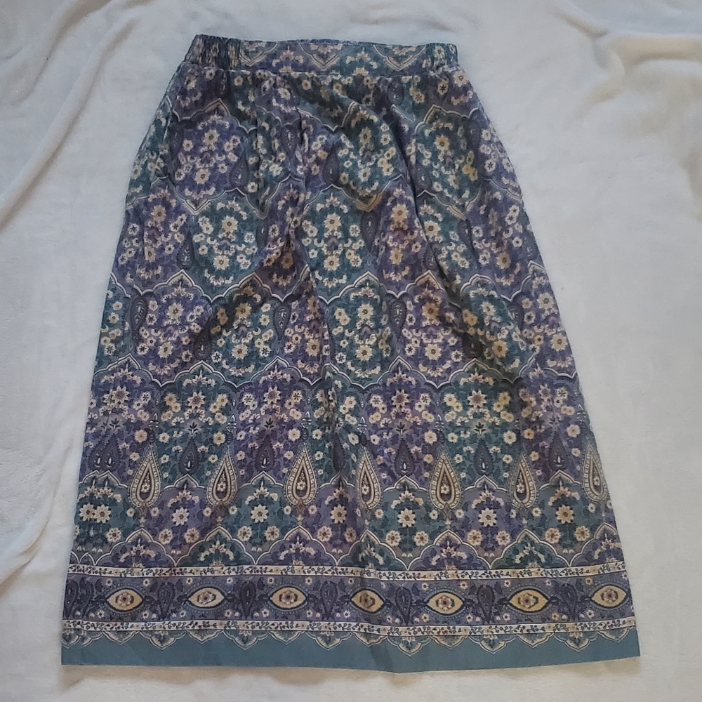 Vintage Paisley Midi Skirt